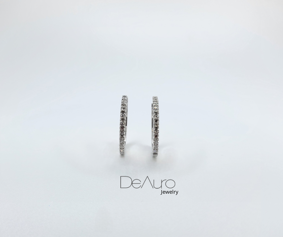 WHITE GOLD DIAMOND EARRINGS