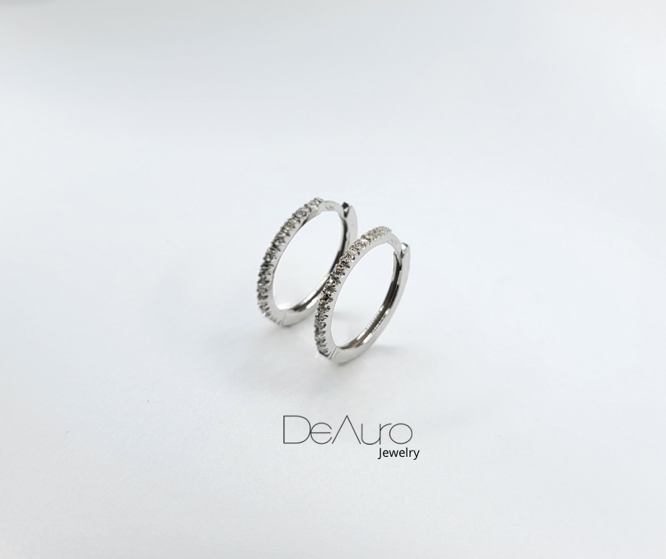 WHITE GOLD DIAMOND EARRINGS