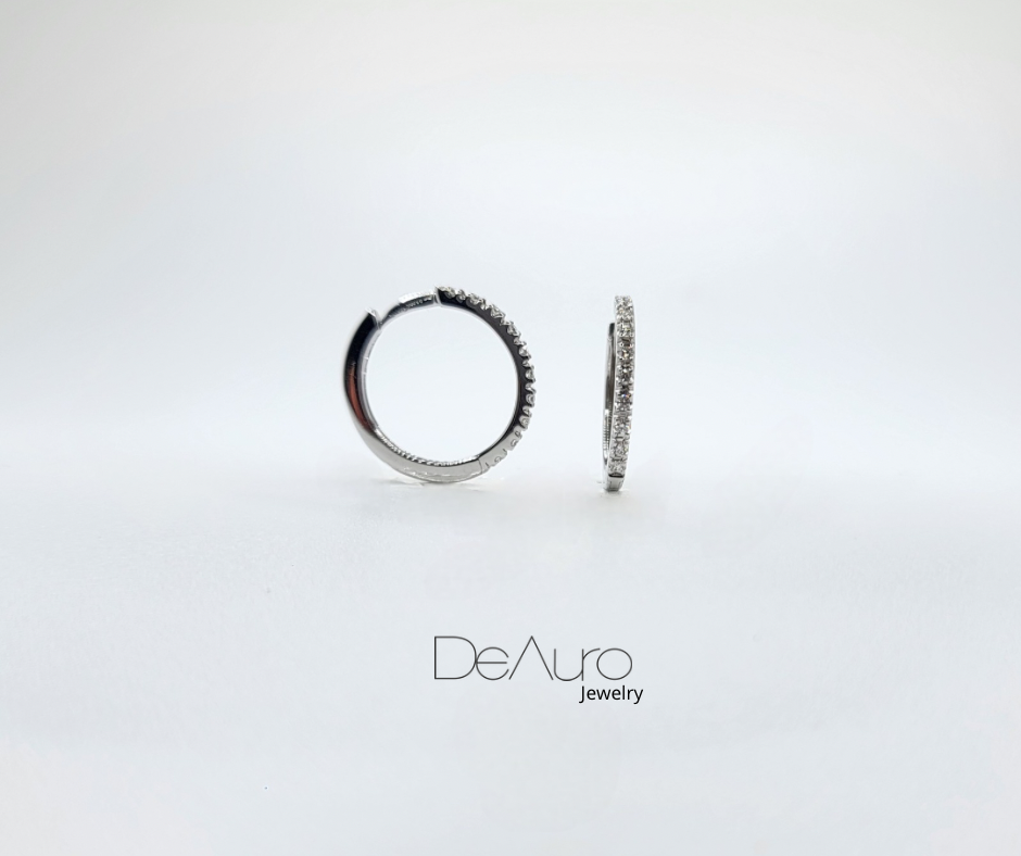 WHITE GOLD DIAMOND EARRINGS
