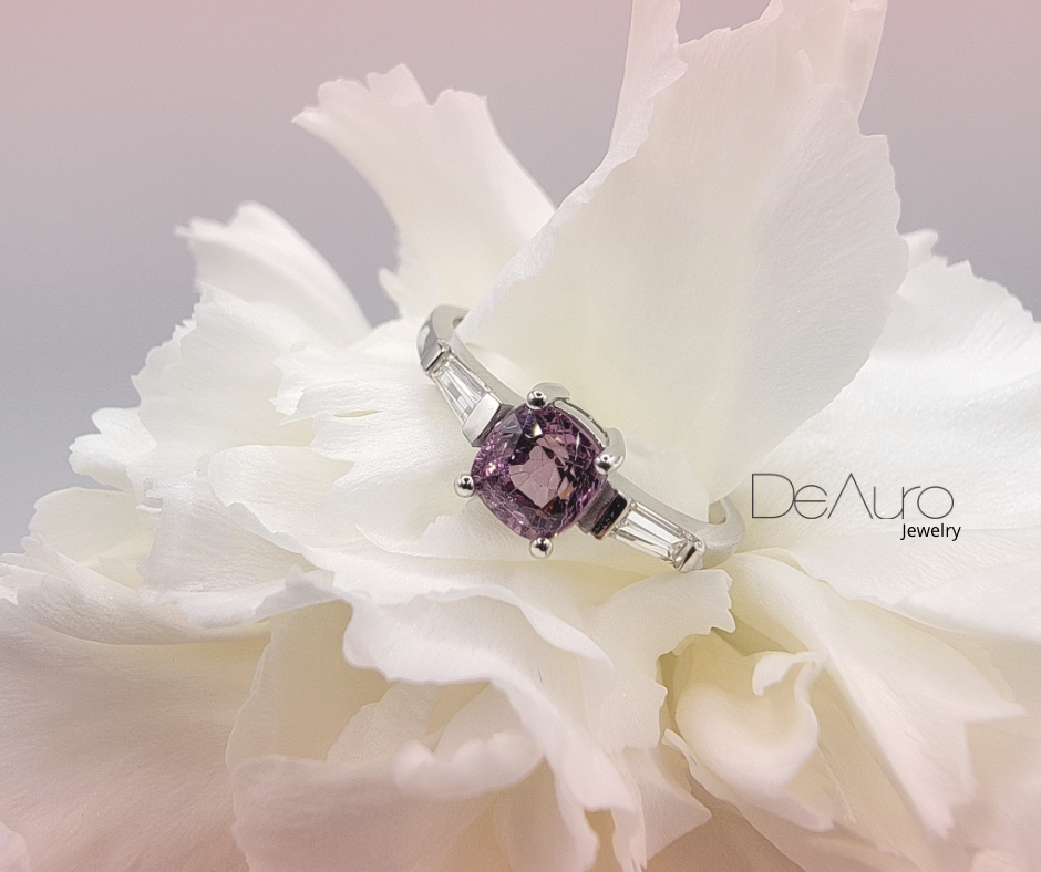 SPINEL WHITE GOLD RING
