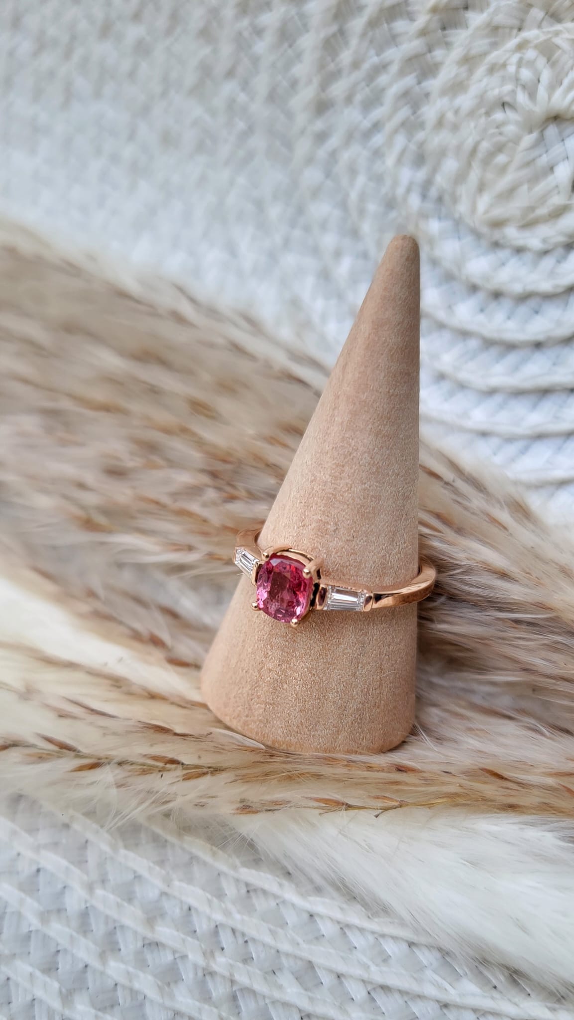 SPINEL ROSE GOLD RING